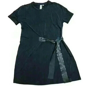 Anthropologie Dolan Left Coast Collection Black Women's Tie Dress Size XS EUC